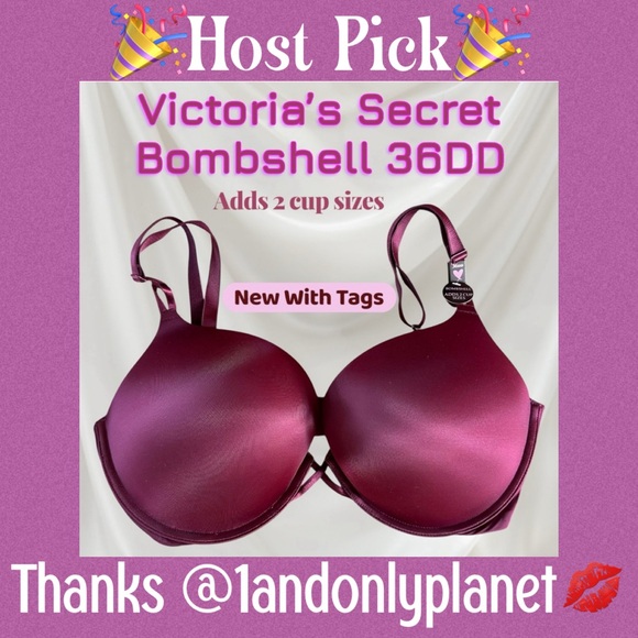 🎉HostPick🎉 RARE SIZE Victoria's Secret Bombshell PushUp Bra - 36DD / 36E NWT - Picture 1 of 11